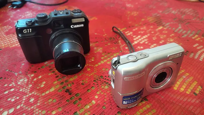 Camera Canon G11 e Olympus x-760 (com defeito)