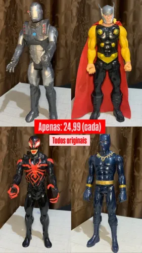 Bonecos originais ( MARVEL e DC)