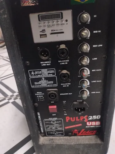 O2 Caixas leacs pulpe s 250 USB ativa e passiva