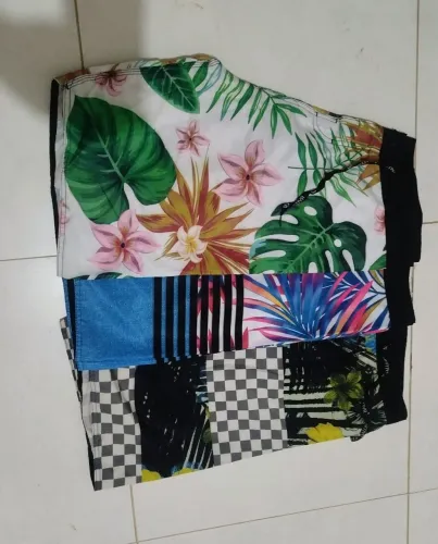 Shorts de Praia em Tactel T46 - Nunca Usados