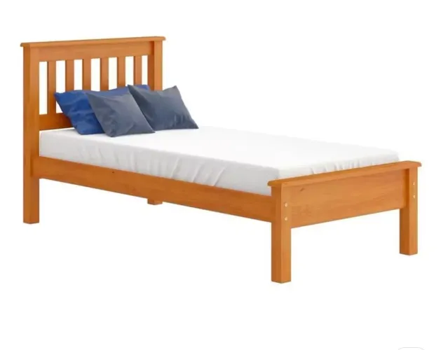 Cama de solteiro em madeira maciça Peroba Rosa