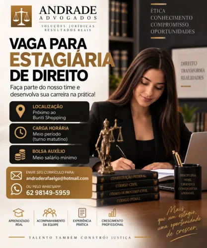 VAGA DE ESTÁGIO EM DIREITO