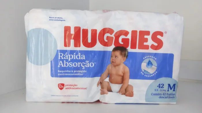 Fralda huggies azul M 42 unidades
