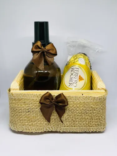 Cesta Presenteável com Aromatizador de Ambiente | Kit Presente Luxo