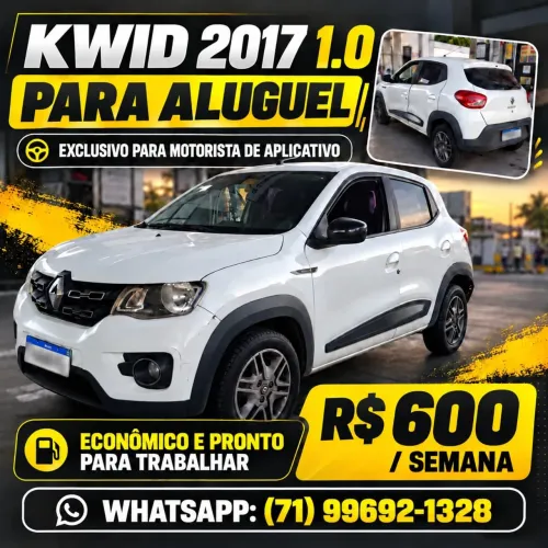 Renault Kwid 2017 1.0 para aluguel - motorista de aplicativo