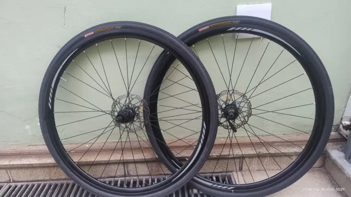 Par rodas alumínio Speed freio a disco 