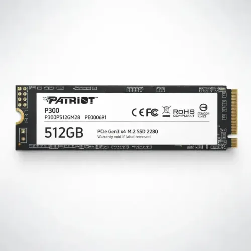 SSD Patriot 512GB M.2 NVMe PCIe Gen3x4 P300 2280 para Notebook e PC