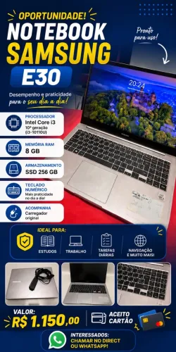 Vende-se notebook.