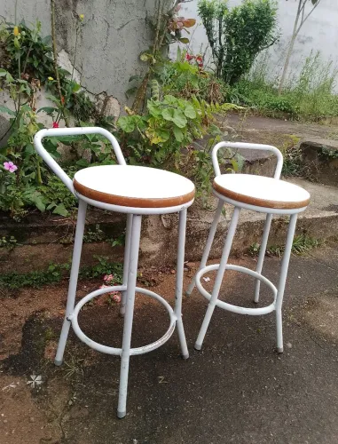 Banqueta/ bancos alta de tubo de ferro