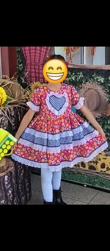 Vestido festa junina infantil