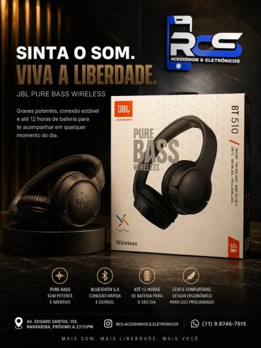 Fone De Ouvido JBL BT-510