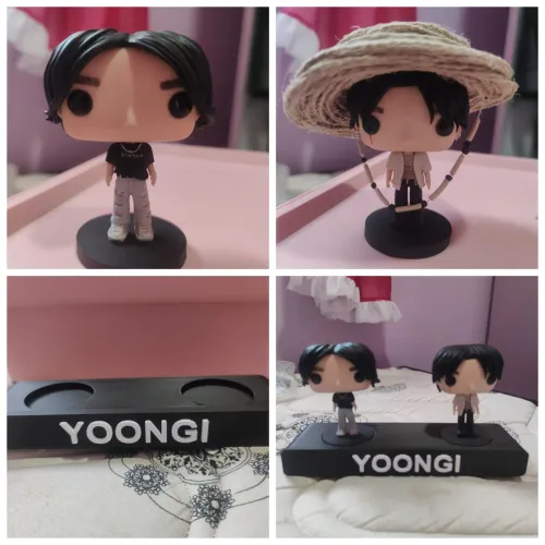 COLEÇÃO FUNKO POP PERSONALIZADO YOONGI+BASE