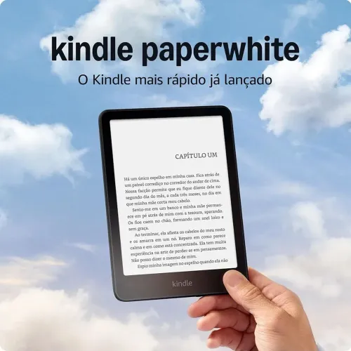 Kindle Paperwhite (12ª Geração) o mais atual e o mais rápido já lançado