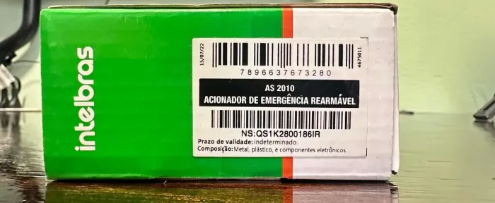 Kit 5 Acionadores de Emergência Rearmável Intelbras AS 2010 (Novo)
