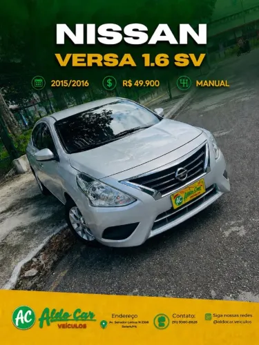 Nissan Versa SV 1.6 16V Flex Fuel 4P Mec. 2016