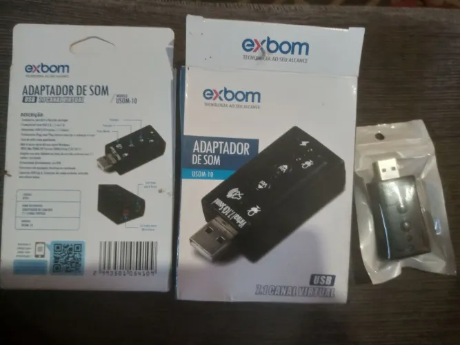 Adaptador de som USB para Computador