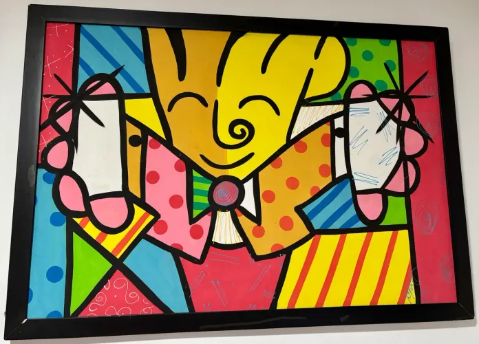 Vende-se 3 Quadros Inspiração Romero Brito - Leia Descrição!