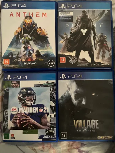 Vendo esses 4 jogos de ps4