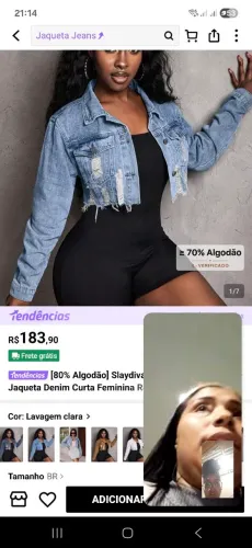 Jaqueta mille metade do preço