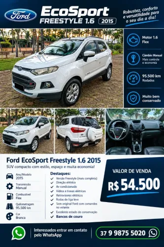 Ford Ecosport Freestyle 1.6 16V Flex 5P 2015