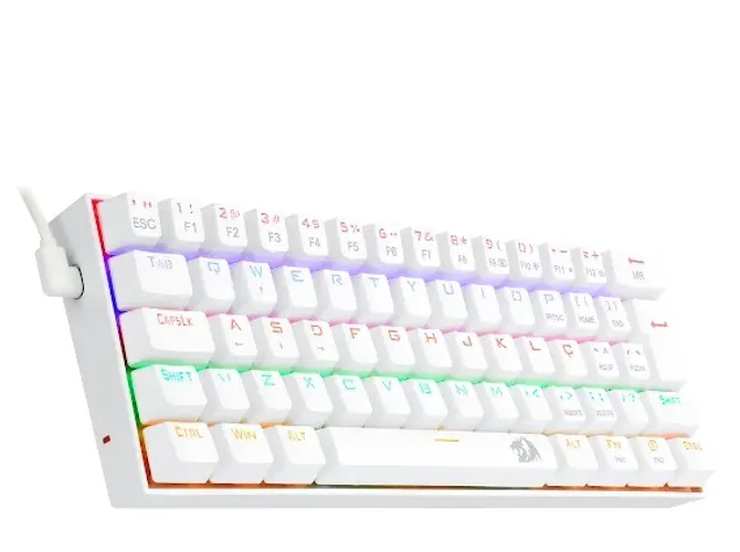 Vendo teclado mecânico switch azul Redragon branco Lakshmi