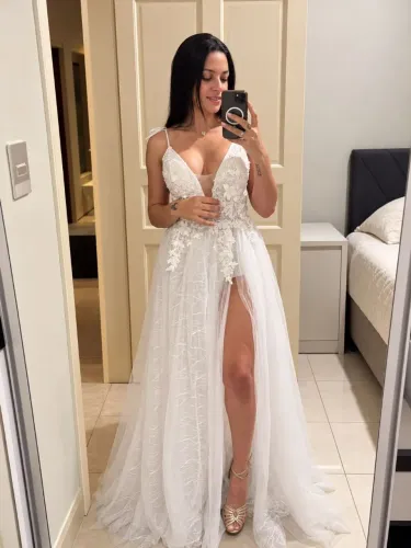 Vestido de noiva para casar na praia