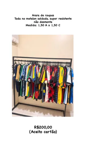 Arara de roupa Metalon