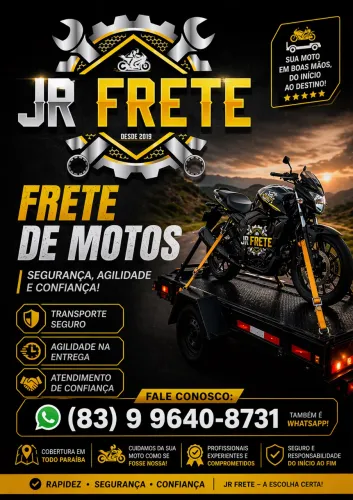 Frete de motos. (toda João Pessoa)
