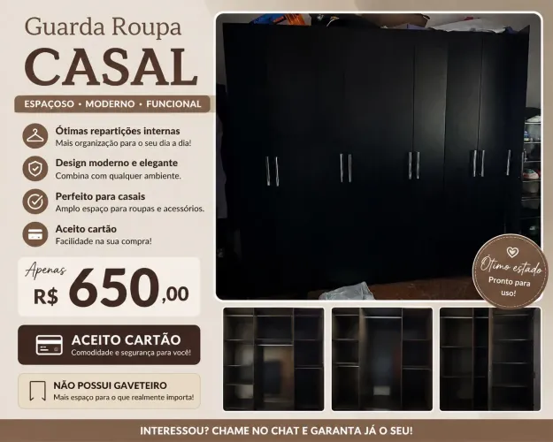 Guarda roupa casal 