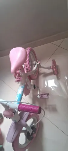 Bicicleta infantil aro 12 menina + capacete