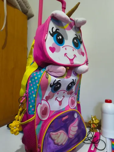 Mochila de rodinhas Sestini com lancheira