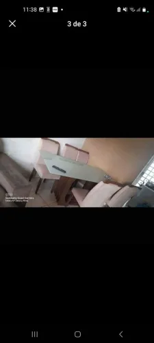 Mesa tampo em vidro