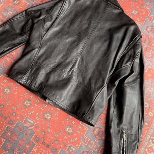 jaqueta de couro importada vintage biker perfecto