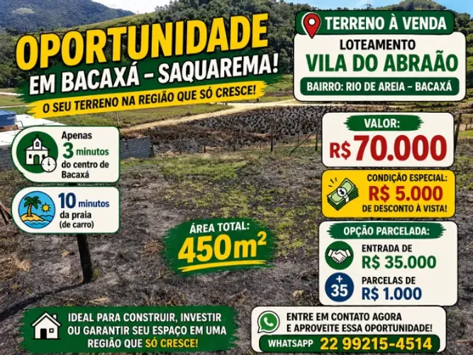 Terreno a venda em Saquarema