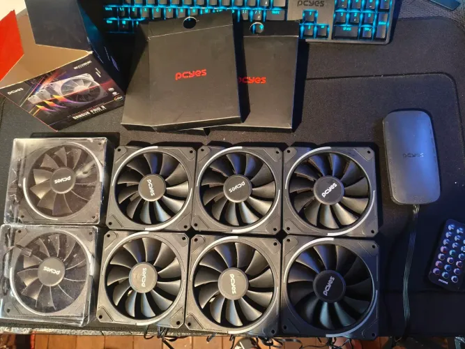 Kit fans 120mm alto desempenho + brindes