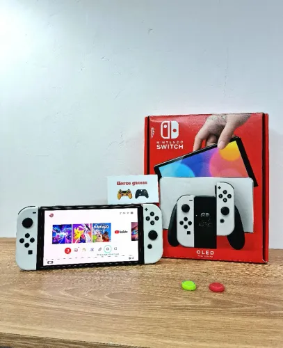 NINTENDO SWITCH OLED DESBLOQUEADO + JOGOS + GARANTIA + BRINDES ! 