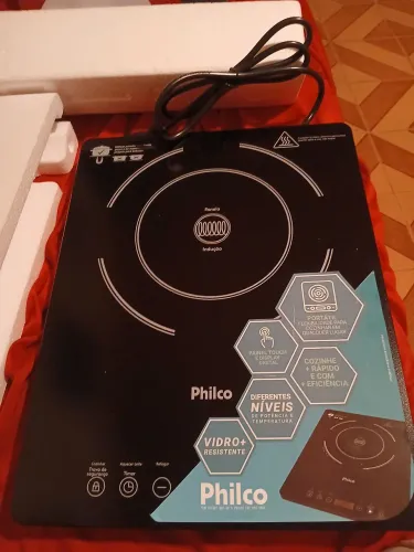 Cooktop de indução portátil Philco na garantia. NOVO!