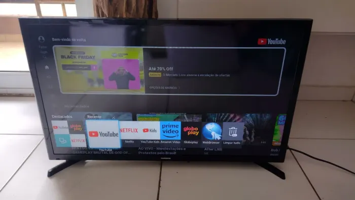 TV SAMSUNG 43 SMART FUNCIONANDO PERFEITO ENTREGOOOO