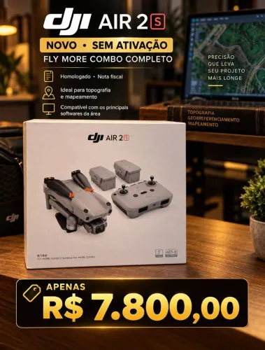 Drone DJI air 2S novo