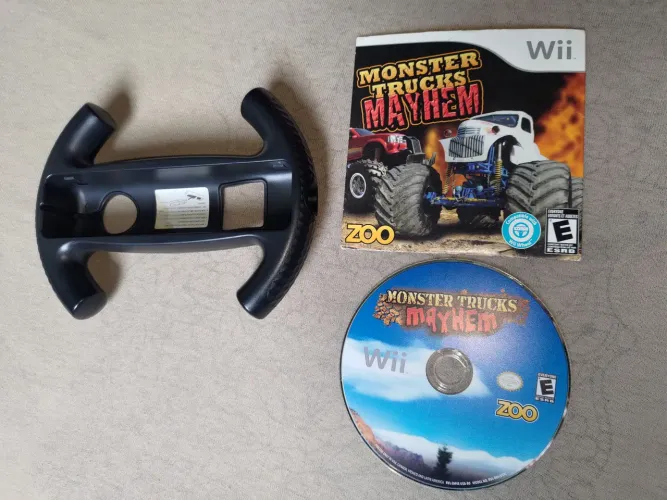 Jogo Nintendo Wii, Mayhem c/volante original.
