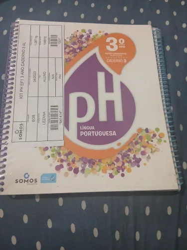 Livro PH Língua Portuguesa 3° ano, Caderno 3 (no plástico)