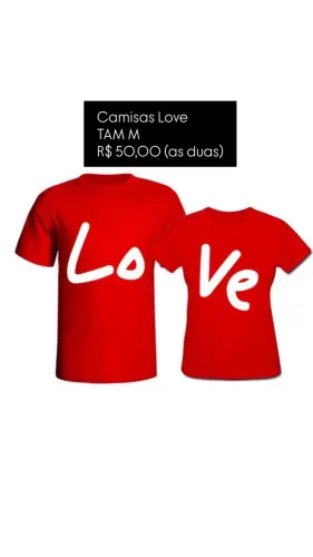 Camisas Love casal