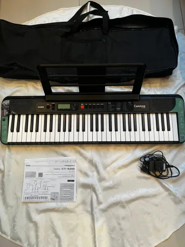 TECLADO CASIO CT-S200 NOVÍSSIMO + ACESSÓRIOS!