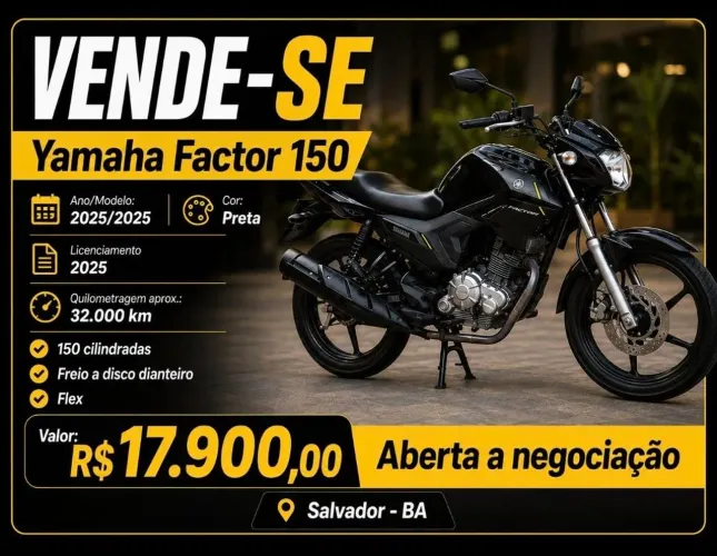 Moto Yamaha Factor 150 - 2025