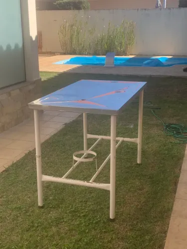 Mesa de Cirurgia Veterinária Profissional em Aço Inox
