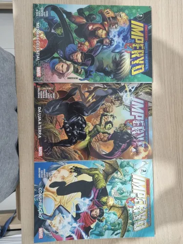 Vingadores e Quarteto Fantástico: Impéryo Panini 3 Volumes
