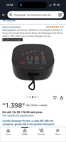 Massageador compressivo para pernas