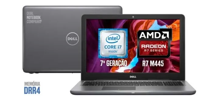 Notebook Dell Inspiron 15 - Core i7 com placa de vídeo DEDICADA