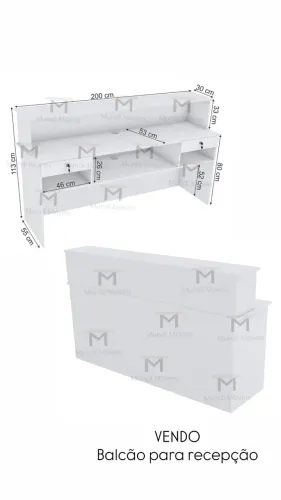 Balcão recepção 