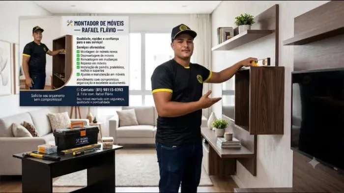 Montador Rafael ,profissional em móveis
